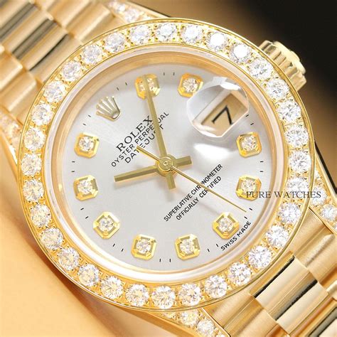 ladies presidential rolex clasp|rolex ladies diamond bezel watch.